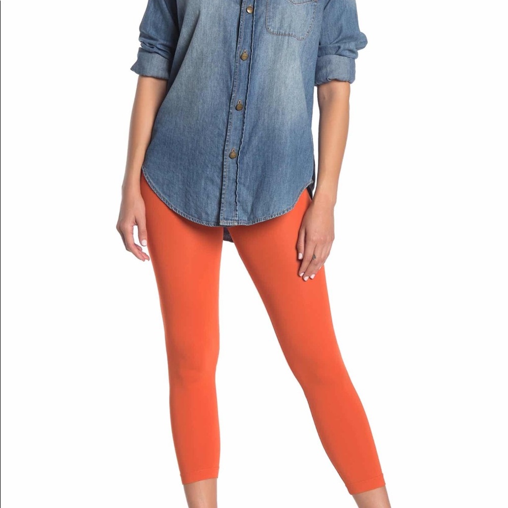 NWT Memoi high waisted shape wear cropped leggings